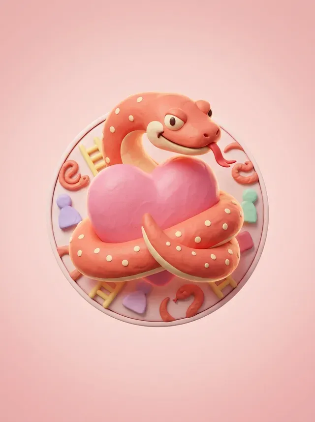 Ilustrasi kartu Hukuman Ular Ular Tangga Pasutri